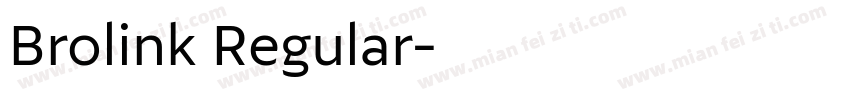 Brolink Regular字体转换